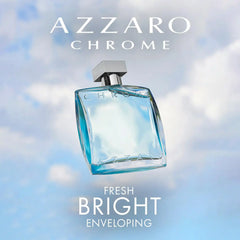 Azzaro Chrome Eau de Toilette - Fresh Mens Cologne Gift Set - 2-Piece Father's Day Set Includes Jumbo Size Fragrance (6.6 fl oz) + Travel Size Spray (0.33 fl oz)