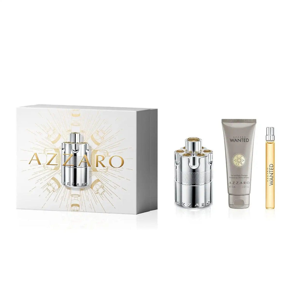 Azzaro Wanted Eau de Parfum - Energizing & Intense Mens Cologne - Woody, Aromatic & Spicy Fragrance - Fresh Notes of Juniper Berries, Sage, Vetiver - Lasting Wear - Luxury Perfumes for Men